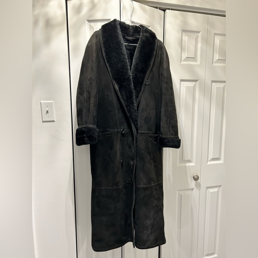 Vintage 100% lamb shearling coat